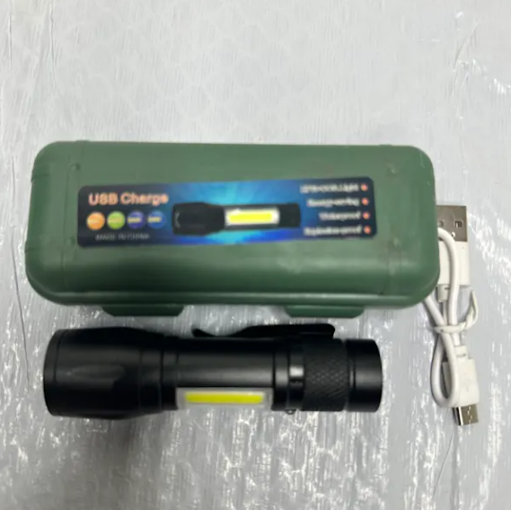 Mini Linterna LED Táctica Recargable – 300 lúmenes