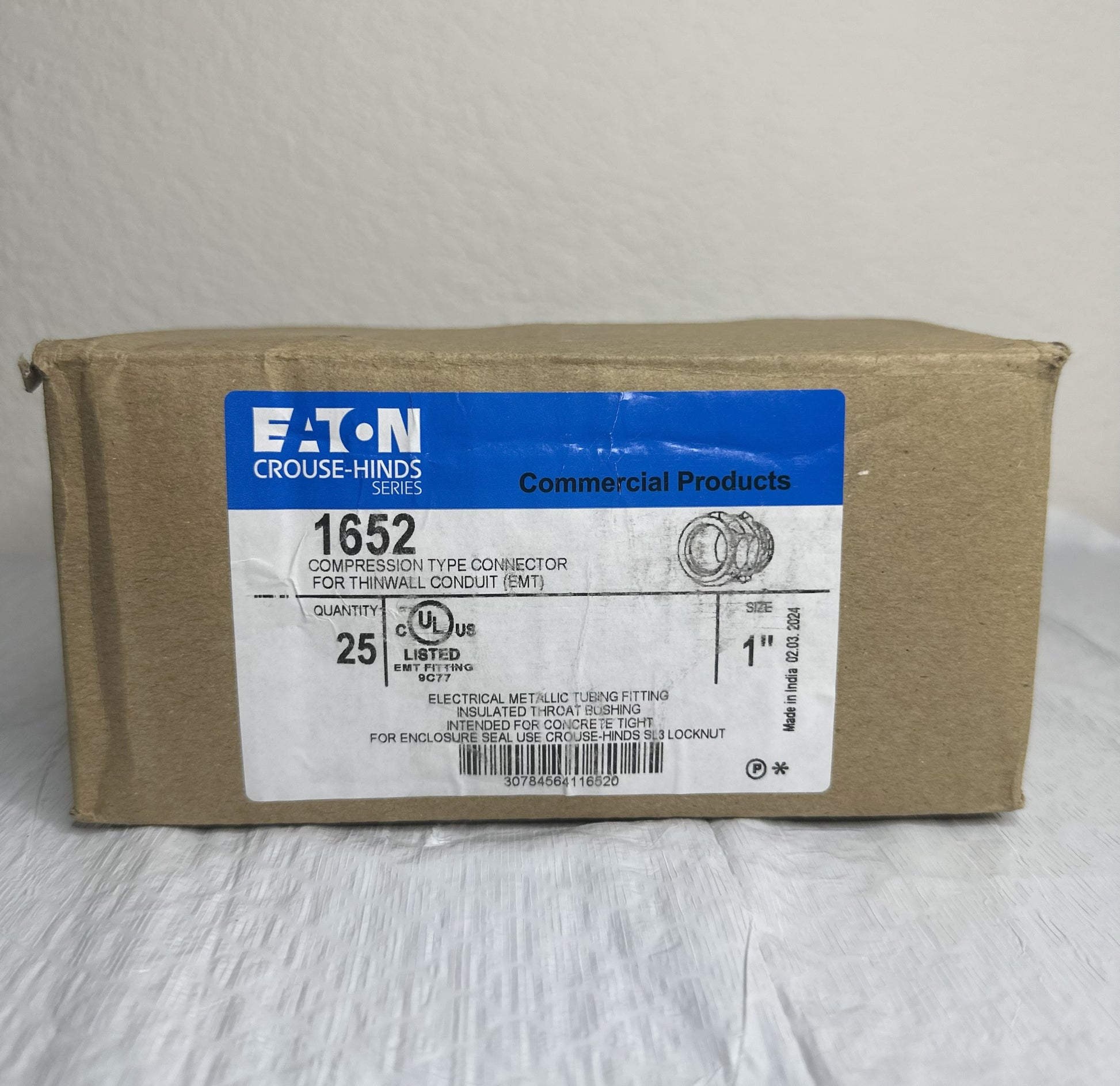 Conector Aeton 1652 Niquelado de 1”